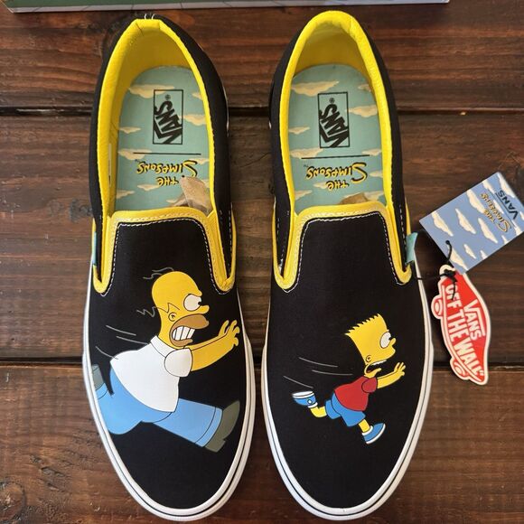 Vans x The Simpsons Classic Slip-On Homer and Bart Shoes main image 8